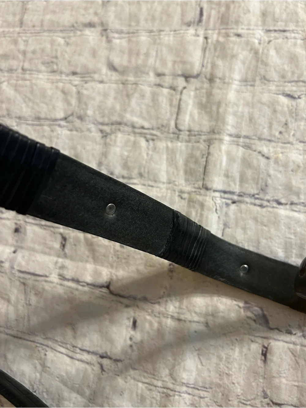 SILPADA DESIGN BLACK CROC WESTERN SIZE 36 & BLACK EMBOSSED LEATHER BELT